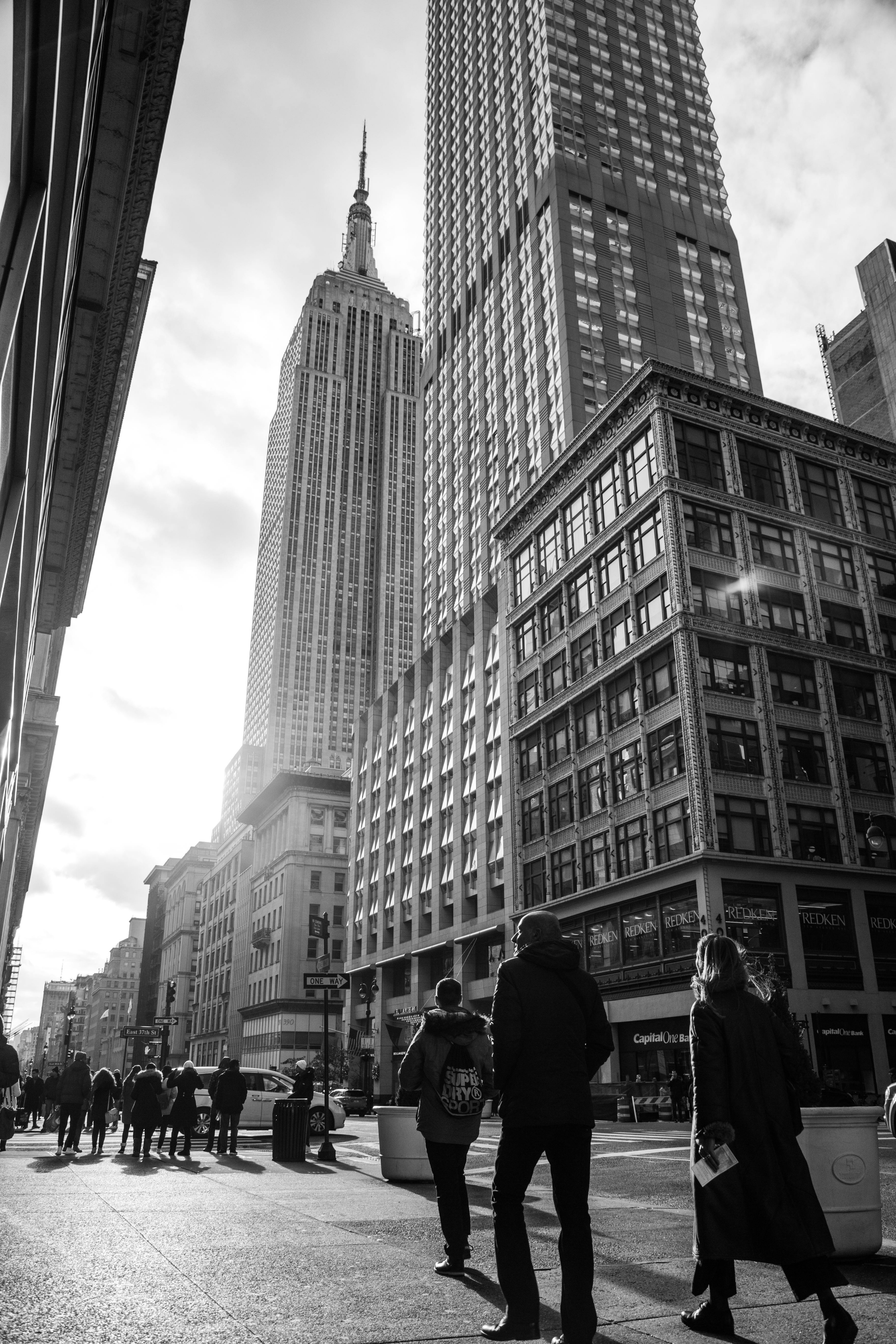 Background Street Tall Buildings